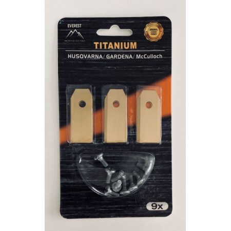 NÓŻ AUTOMOWER HUSQVARNA GARDENA 43mm TYTAN KPL. 9 szt. EVEREST