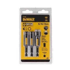 DEWALT Końcówka z nasadką komplet 3szt. 8,10,13mm samoczyszcząca