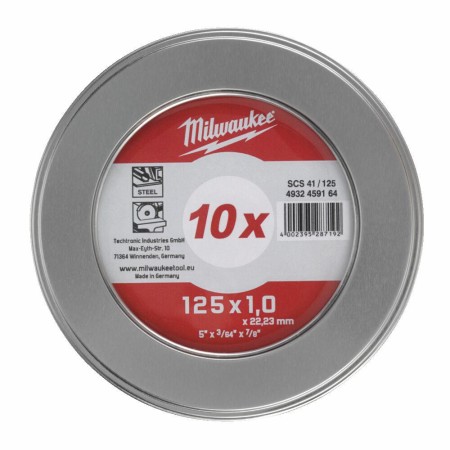 MILWAUKEE TARCZA DO METALU 125 x 1,0 x 22,2mm PRO+, INOX /10szt.