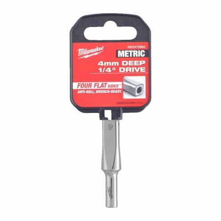 MILWAUKEE NASADKA 1/4" DŁUGA  4 mm