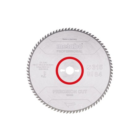 METABO PIŁA TARCZOWA HW/CT 315x30x84z    PRECISION CUT WOOD PROFESSIONAL