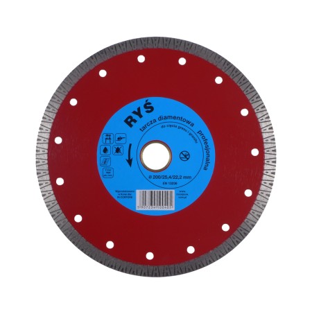 Tarcza diamentowa RYŚ In Corpore 200 mm do gresu i granitu
