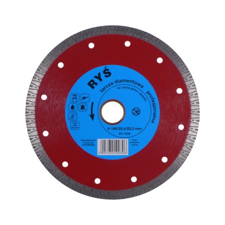 Tarcza diamentowa RYŚ In Corpore 180 mm do gresu i granitu