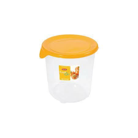 CURVER POJMENIK NA ŻYWNOŚĆ "FRESH&GO" OKRĄGŁY 1L   /ŻÓŁTY/ 
TRANSPARENTNY
