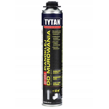 TYTAN PIANOKLEJ PISTOLETOWY DO MUROWANIA 870ml PROFESSIONAL