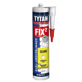 TYTAN KLEJ MONTAŻOWY BEZBARWNY FIX2 CLEAR 290ml PROFESSIONAL