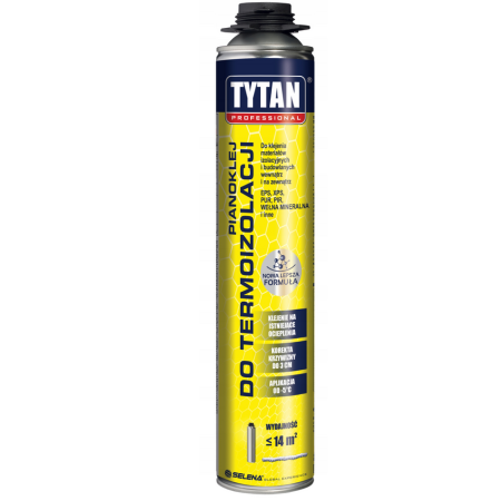 TYTAN PIANOKLEJ DO TERMOIZOLACJI SZARY 820ml