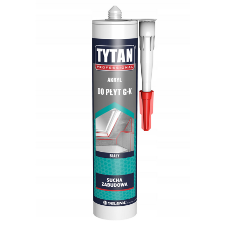 TYTAN AKRYL DO PŁYT GIPSOWO-KARTONOWYCH BIAŁY 290ml PROFESSIONAL