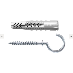 FISCHER KOŁEK ROZPOROWY UX 6x35 RH HAK OKRĄGŁY KOŁNIERZ /25szt.