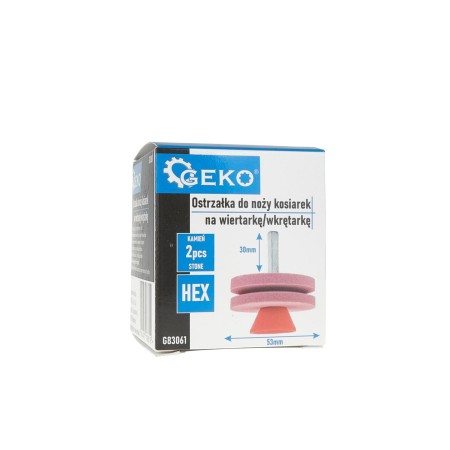 OSTRZAŁKA DO NOŻY KOSIAREK NA WIERTARKĘ 2x53mm /GEKO