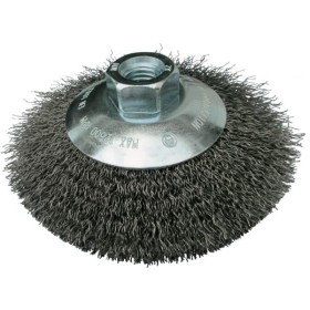 K.SZCZOTKA STOŻKOWA 125mm M14 BK600W DRUT FALISTY