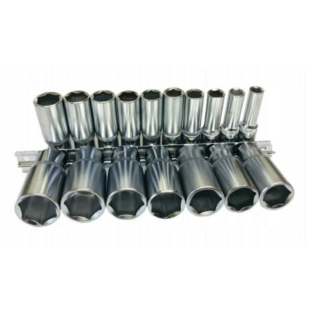 HONITON NASADKI  17cz. 3/8" 8-24mm DŁUGIE 2209