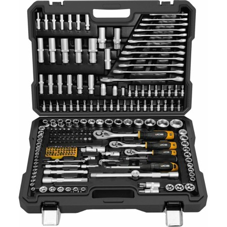 JCB ZESTAW KLUCZY 216el. 1/2" 3/8" 1/4"