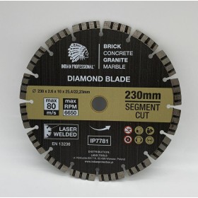 TARCZA DIAMENTOWA 230mm SEGMENT TURBO CUT  INDIAN PROFESSIONAL