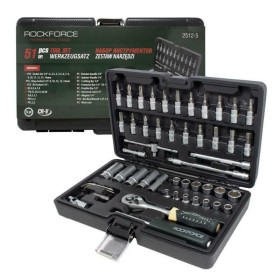 ROCKFORCE ZESTAW KLUCZY     1/4" 51el.