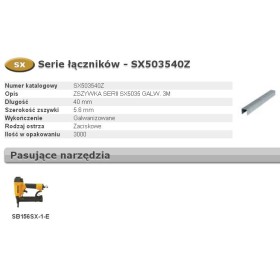 BOSTITCH ZSZYWKI SX90 40mm 5,6mm 3000 szt.