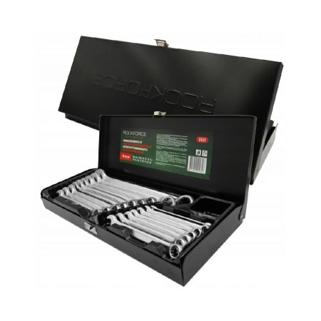 ROCKFORCE KLUCZ PŁASKO-OCZKOWY kpl.16el.