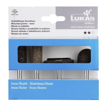 LUKAS ŚCIERNICA TRZPIENIOWA ZESTAW 4szt. NK BA MIĘKKI   DO NIERDZEWKI