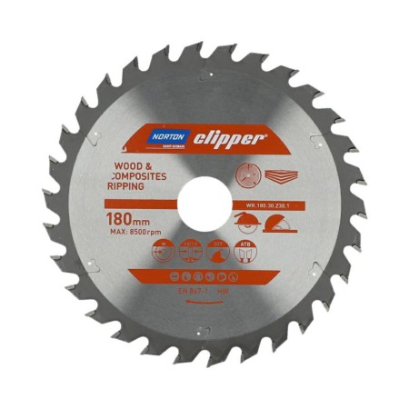 NORTON PIŁA TARCZOWA 180mm x 30mm x 30z DREWNO I KOMPOZYTY ATB (2,8 / 1,8)