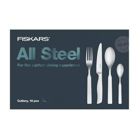 FISKARS ZESTAW SZTUĆCÓW 16szt. ALL STEEL