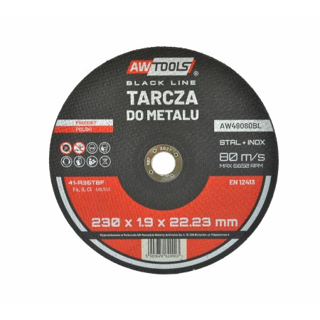 AW TARCZA DO METALU 230*1,9mm BLACK LINE