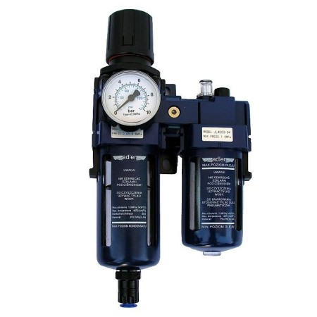 ADLER FILTR ODWADNIACZ + REDUKTOR + NAOLEJACZ 1/2"