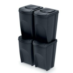 KEDEN KOSZ NA ŚMIECI SORTIBOX 35L SET 4 - SZARY KAMIENNY