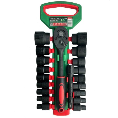 ROCKFORCE ZESTAW KLUCZY  20el. 1/2"  8-32mm