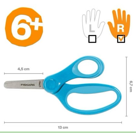 FISKARS NOŻYCZKI DZIECIĘCE 13cm NIEBIESKIE