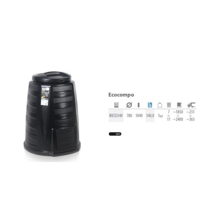 PROSPERPLAST KOMPOSTOWNIK  340L CZARNY