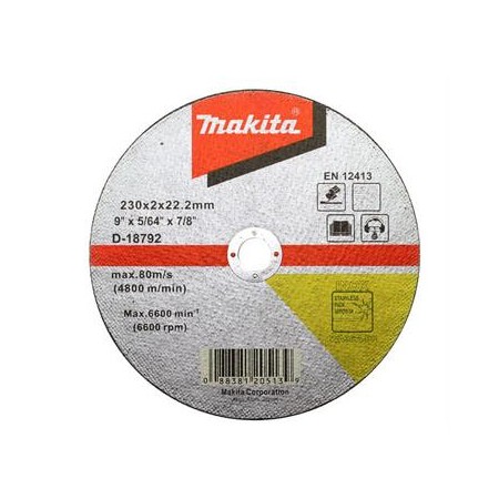 TARCZA DO METALU 230x2,0x22x2mm INOX