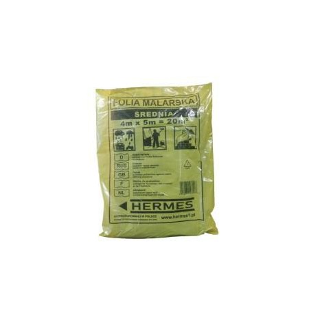 FOLIA 4 x 5m BUDOWLANA ŻÓŁTA HERMES