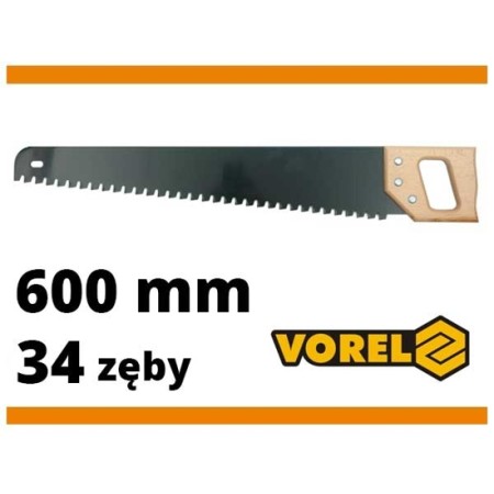 GLOB PIŁA DO GAZOBETONU 600mm / 34 ZĘBY WIDIOWYCH, RĄCZKA DRENIANA   28000