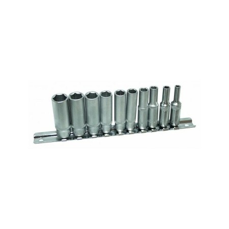 ASTA NASADKI RĘCZNE DŁUGIE 6-KĄT 1/4" NA ASTA NASADKI RĘCZNE 12KT 1/4" NA SZYNIE 4-13mm