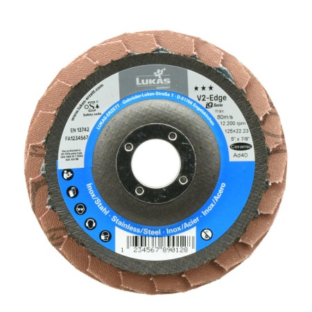 LUKAS ŚCIERNICA LISTKOWA 125mm V2 EDGE P40 CERAMIC AD