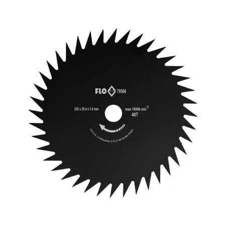 FLO TARCZA ZĘBY UKOŚNE DO KOSY 250/25,4mm