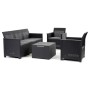 KETER ZESTAW MEBLI OGRODOWYCH ELODIE 4el.  Z SOFĄ 3-OSOBOWĄ ANTRACYT/GRAFIT