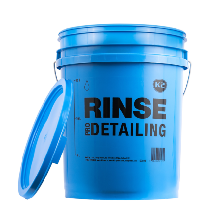K2 WIADRO DETAILINGOWE 20 L NIEBIESKIE "RINSE"