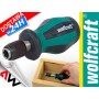 WOLFCRAFT WKRĘTAK Z UCHWYTEM KOŃCÓWEK / BITÓW KRÓTKI 75mm, SZYBKIE MOCOWANIE, MAGNES