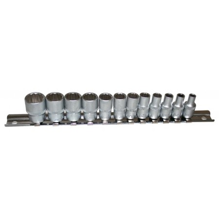 ASTA NASADKI 1/4" 12KĄT.CALOWE ZESTAW