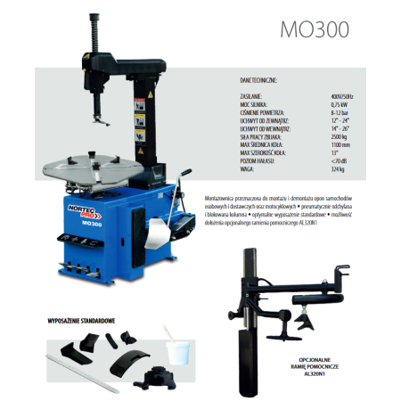MONTAŻOWNICA AUTOMATYCZNA DO OPON  MO300   400V