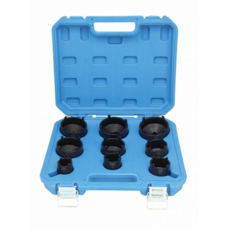 Satra Zestaw Nasadek Do Nakrętek Rowkowych 9Szt