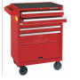 KING TONY WÓZEK WARSZTATOWY  5 SZUFLAD+DOLNA PÓŁKA 173 CZERWONY