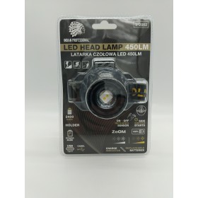 Latarka Led Head Lamp Czołowa  450Lm Power Bank 2400Mah Premium /Indian Professional