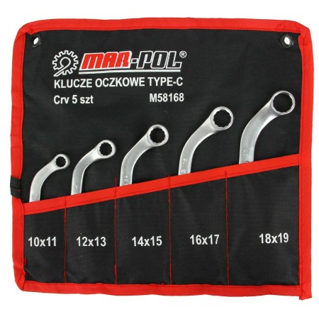 Klucze Oczkowe Typ-C 10-19Mm 5El. Mar-Pol