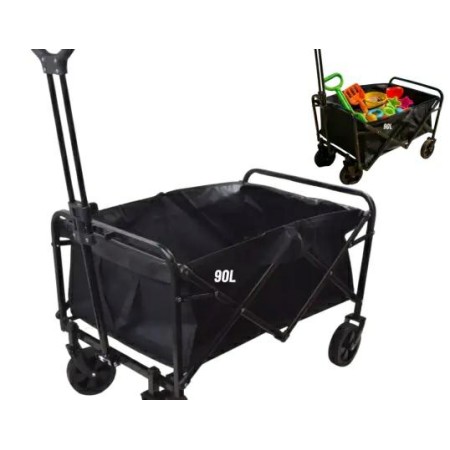 Wózek Transportowy Ogrodowy Składany 90L