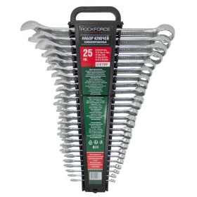 Rockforce Klucz Płasko-Oczkowy Kpl.25El. (6-32Mm)