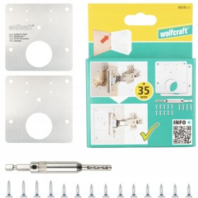 Wolfcraft Zestaw Naprawczy Do Zawiasów Puszkowych, Po Stronie Drzwiczek,