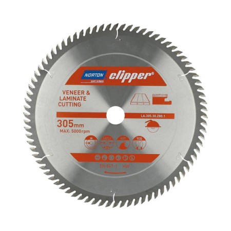 Norton Piła Tarczowa 305Mm X 30Mm X 80Z Laminaty I Fornir (3,0/2,2)