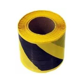 Taśma Ostrzeg.80Mm X 100M (Czarno-Żółta)